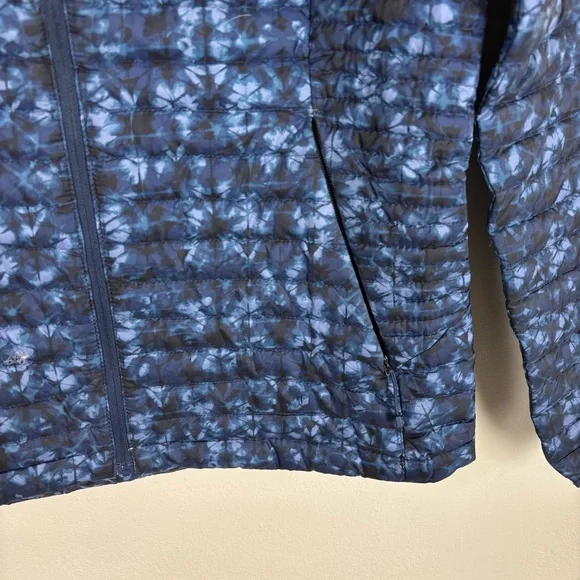 Eddie Bauer First Ascent Goose Down 800 Puffer Jacket Women’s Size M Blue Hooded - Picture 2 of 9